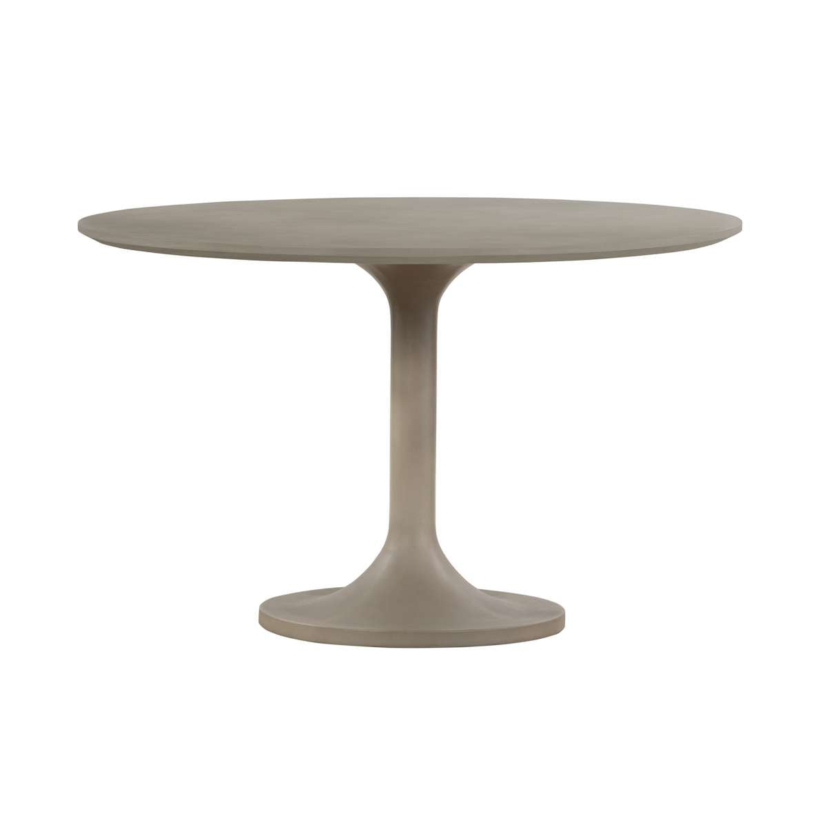 Pippa Concrete and Metal Tulip Round Dining Table By Armen Living | Dining Tables | Modishstore - 2