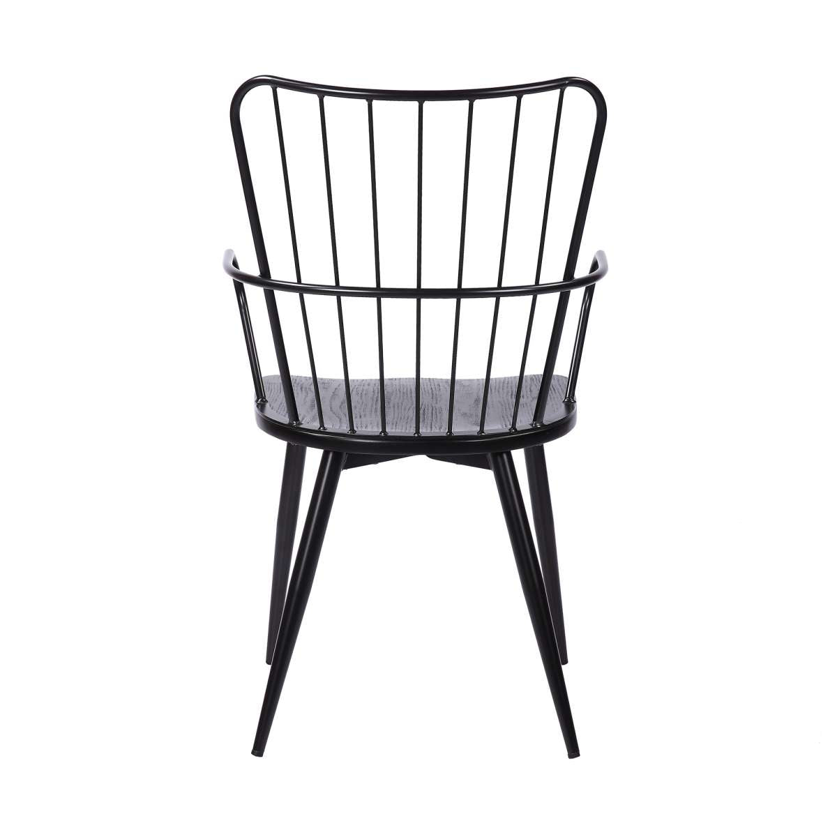 Parisa  Side Chair Black Brushed Wood By Armen Living | Dining Chairs | Modishstore - 4