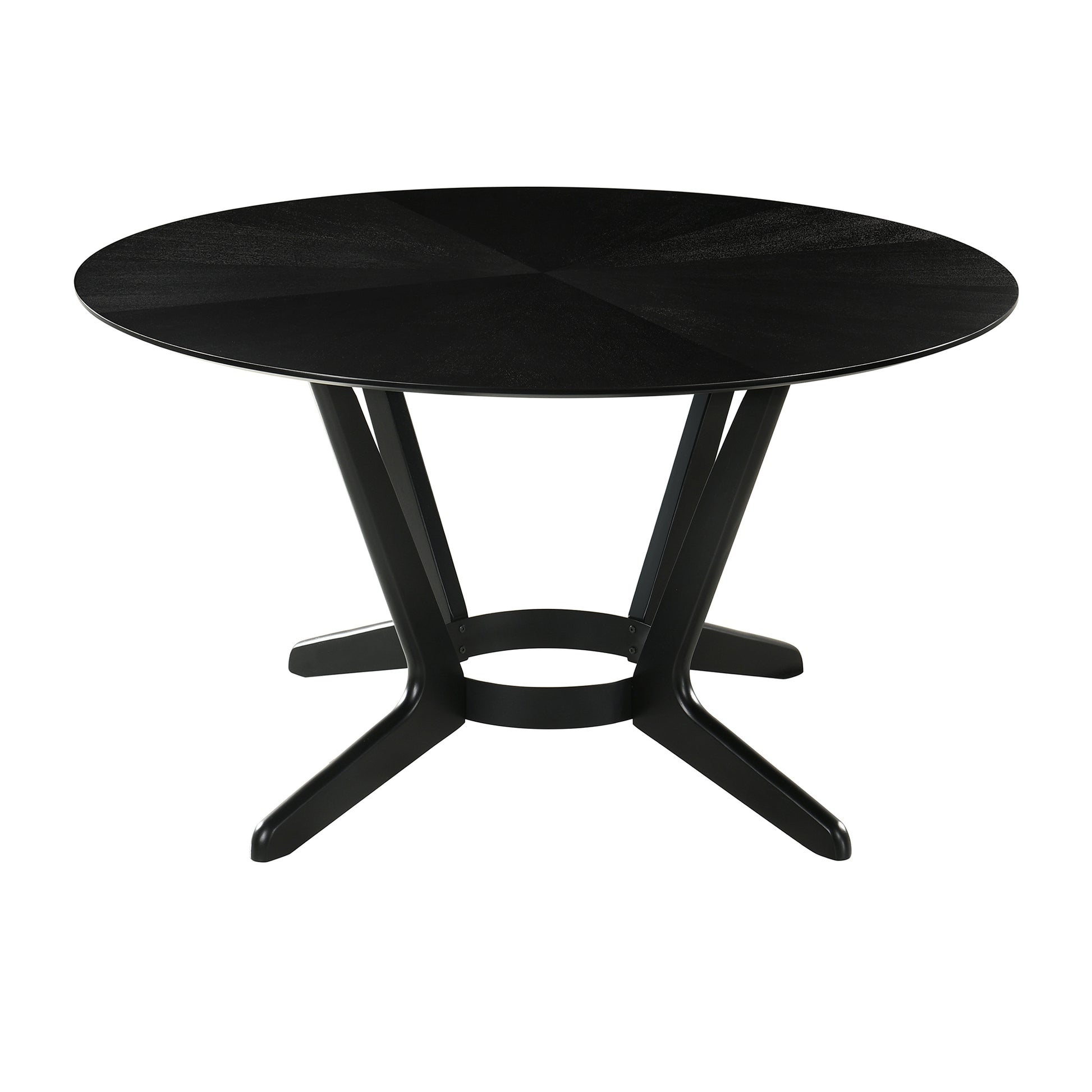 Santana Round Wood Dining Table in Black Finish By Armen Living | Dining Tables | Modishstore - 4