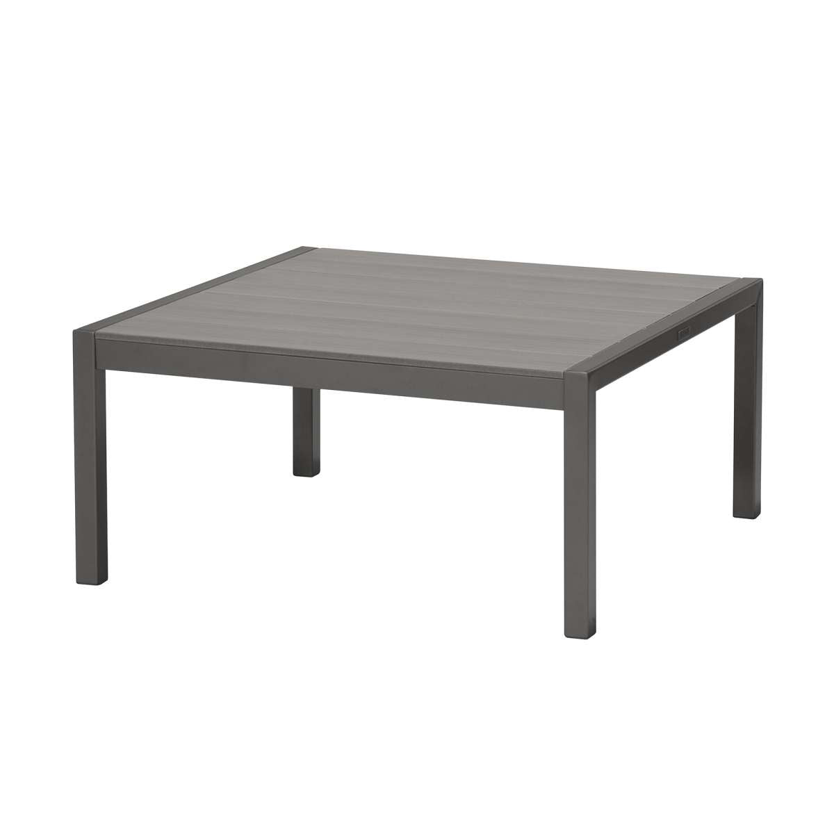 Solana Outdoor Square Coffee Table in Cosmos Grey Finish with Wood Top By Armen Living | Outdoor Tables |  Modishstore  - 2