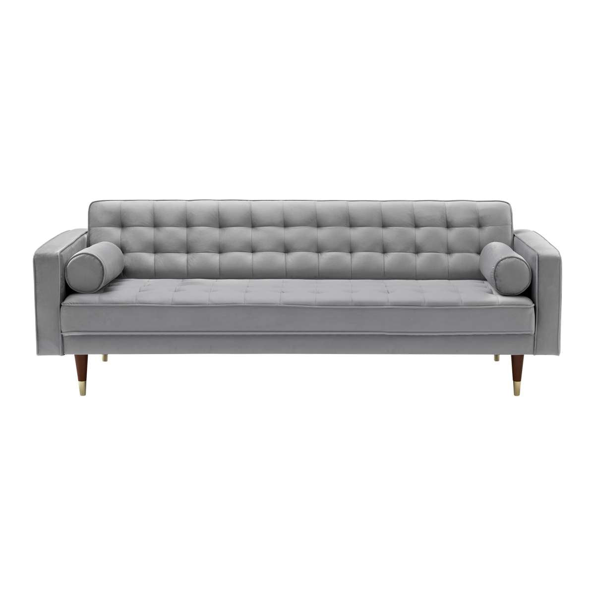 Somerset Gray Velvet Mid Century Modern Sofa By Armen Living | Sofas | Modishstore - 2