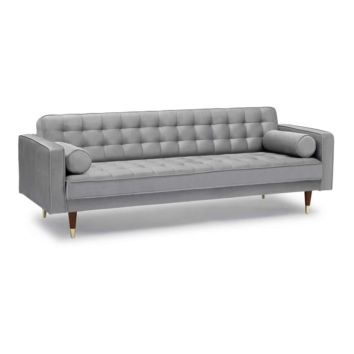 Somerset Gray Velvet Mid Century Modern Sofa By Armen Living | Sofas | Modishstore - 3