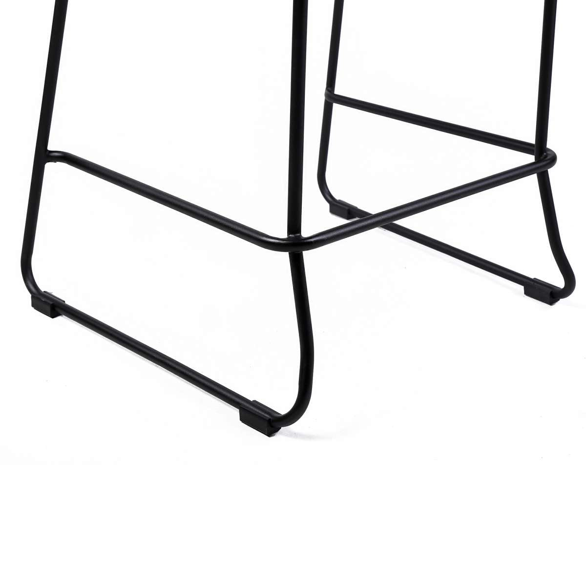 Shasta 26" Outdoor Metal and Black Rope Stackable Counter Stool - Set of 2 By Armen Living | Bar Stools |  Modishstore  - 8