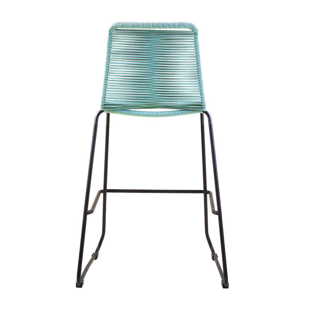 Shasta 26" Outdoor Metal and Wasabi Rope Stackable Counter Stool - Set of 2 By Armen Living | Bar Stools |  Modishstore  - 6