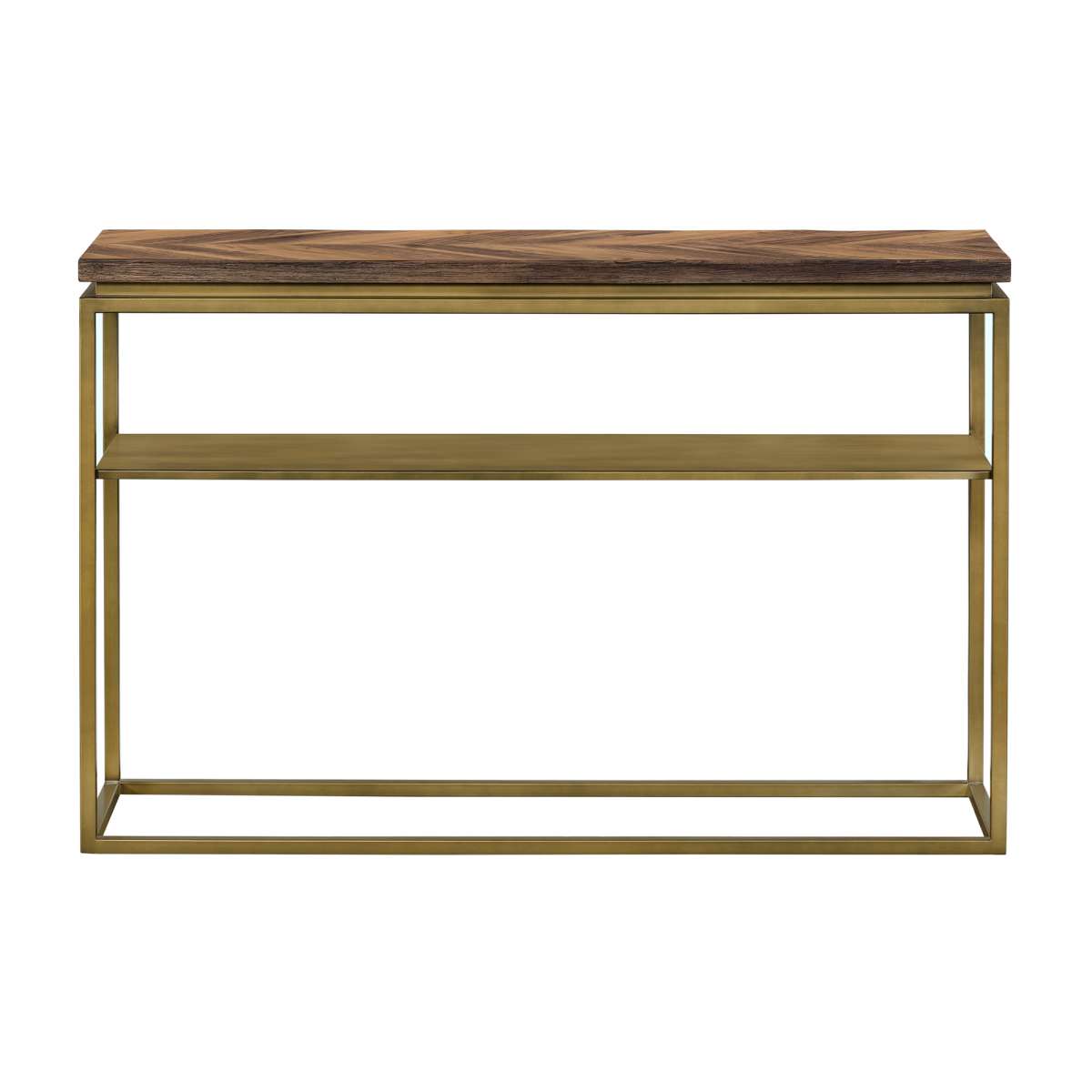Faye Rustic Brown Wood Console Table with Shelf By Armen Living | Console Tables | Modishstore - 3