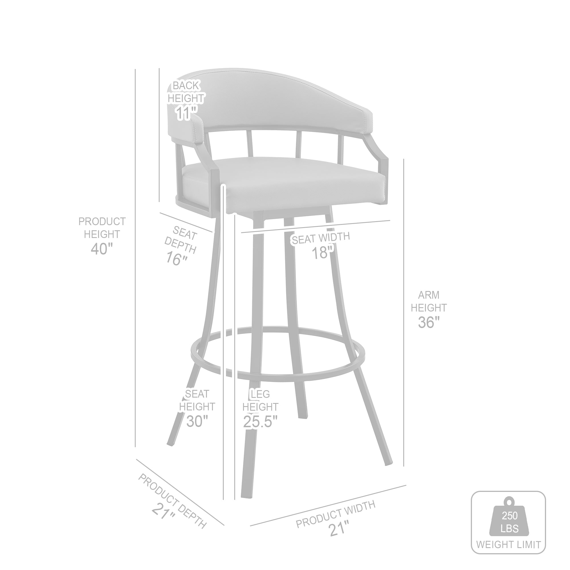 Laub swivel counter online stool