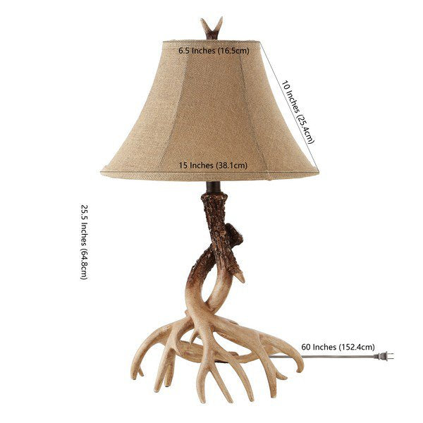 Safavieh Sundance 25.5-Inch H Faux Antler Table Lamp Set Of 2 - Brown | Table Lamps | Modishstore - 3