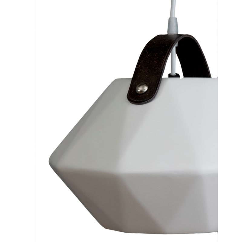 Javea Modern Fiberglass/Teak Pendant by Jeffan | Pendant Lamps | Modishstore - 2