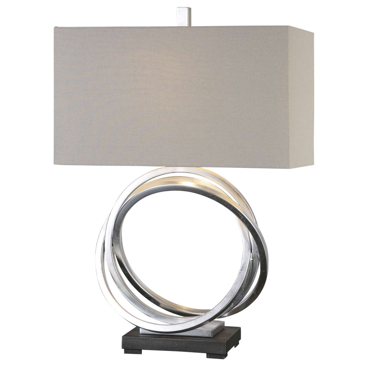 Uttermost Soroca Silver Rings Lamp | Table Lamps | Modishstore - 2