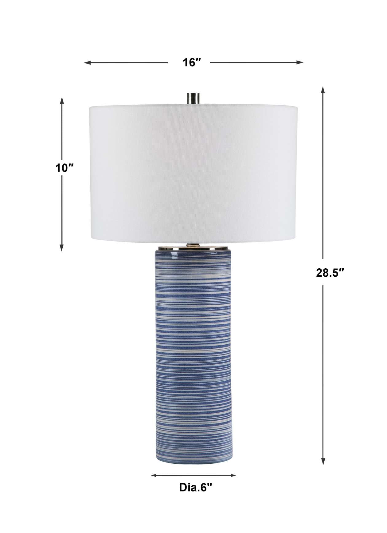 Uttermost Montauk Striped Table Lamp | Table Lamps | Modishstore - 3