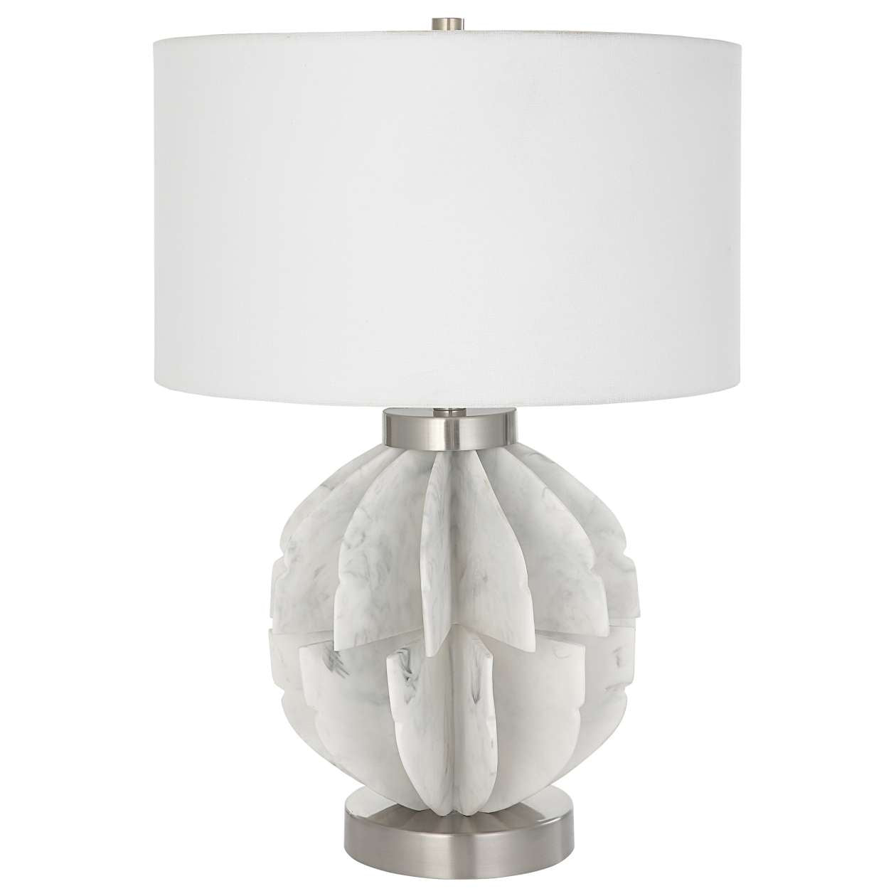 Uttermost Repetition White Marble Table Lamp | Table Lamps | Modishstore - 2