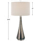 Uttermost Contour Metallic Glass Table Lamp | Table Lamps | Modishstore - 3