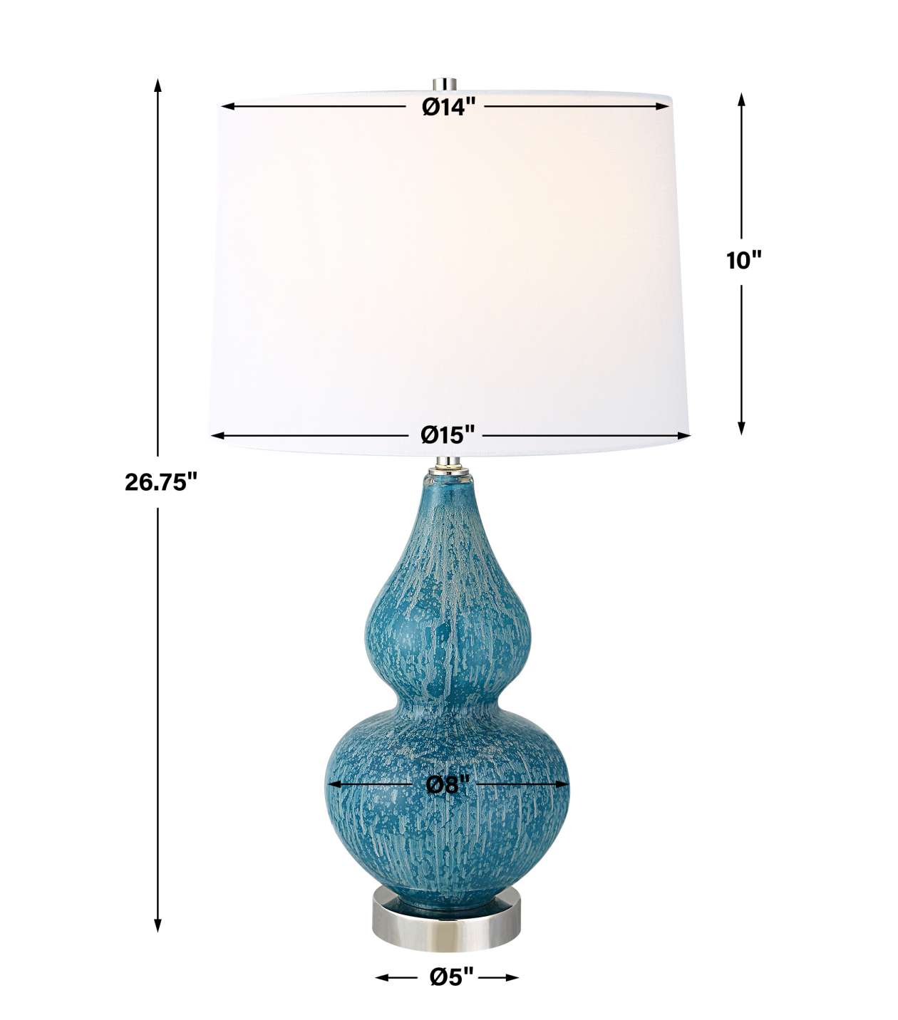 Uttermost Avalon Blue Table Lamp | Table Lamps | Modishstore - 4
