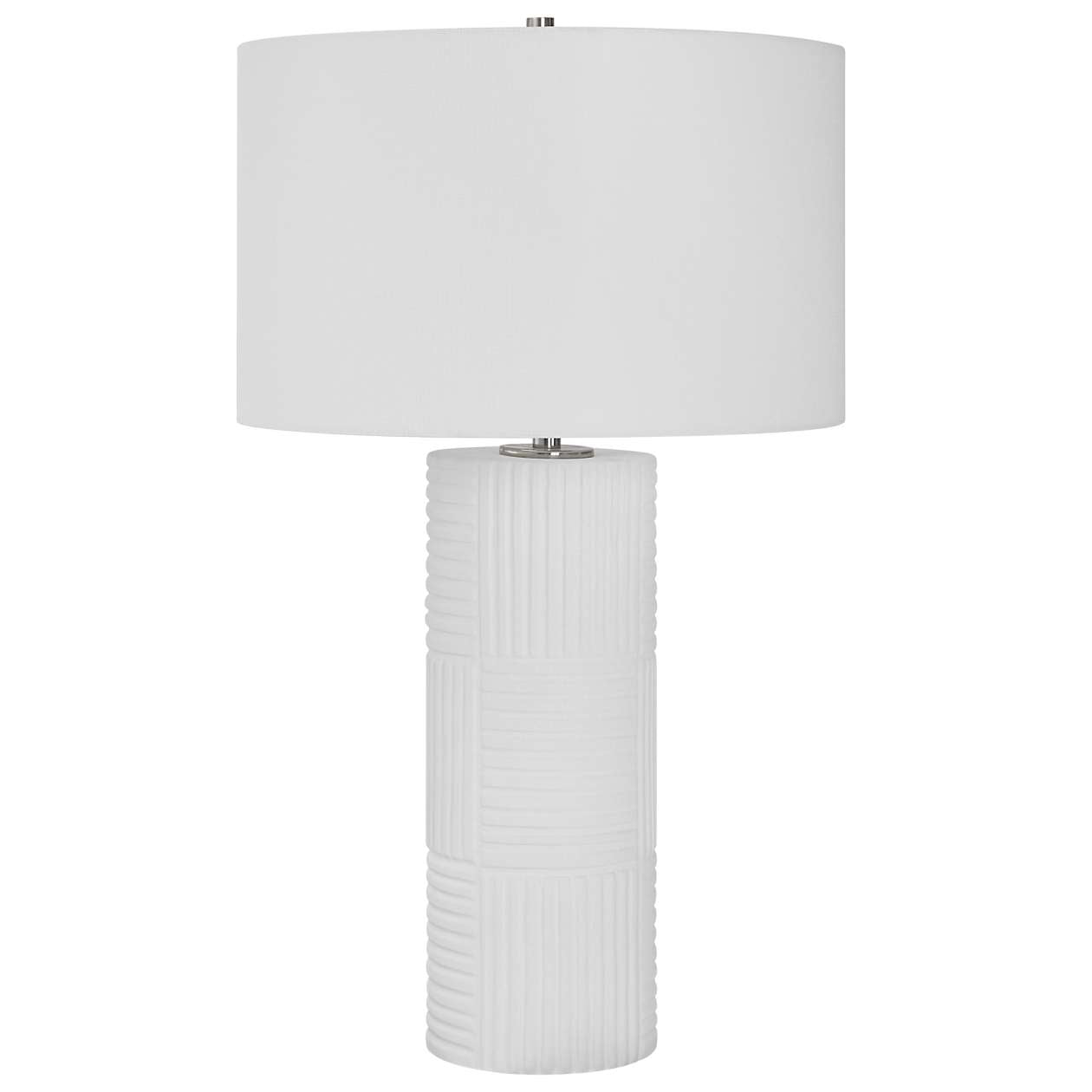 Uttermost Patchwork White Table Lamp | Table Lamps | Modishstore - 3