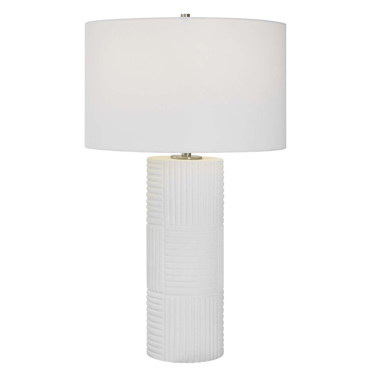 Uttermost Patchwork White Table Lamp | Table Lamps | Modishstore - 5