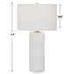 Uttermost Patchwork White Table Lamp | Table Lamps | Modishstore - 6