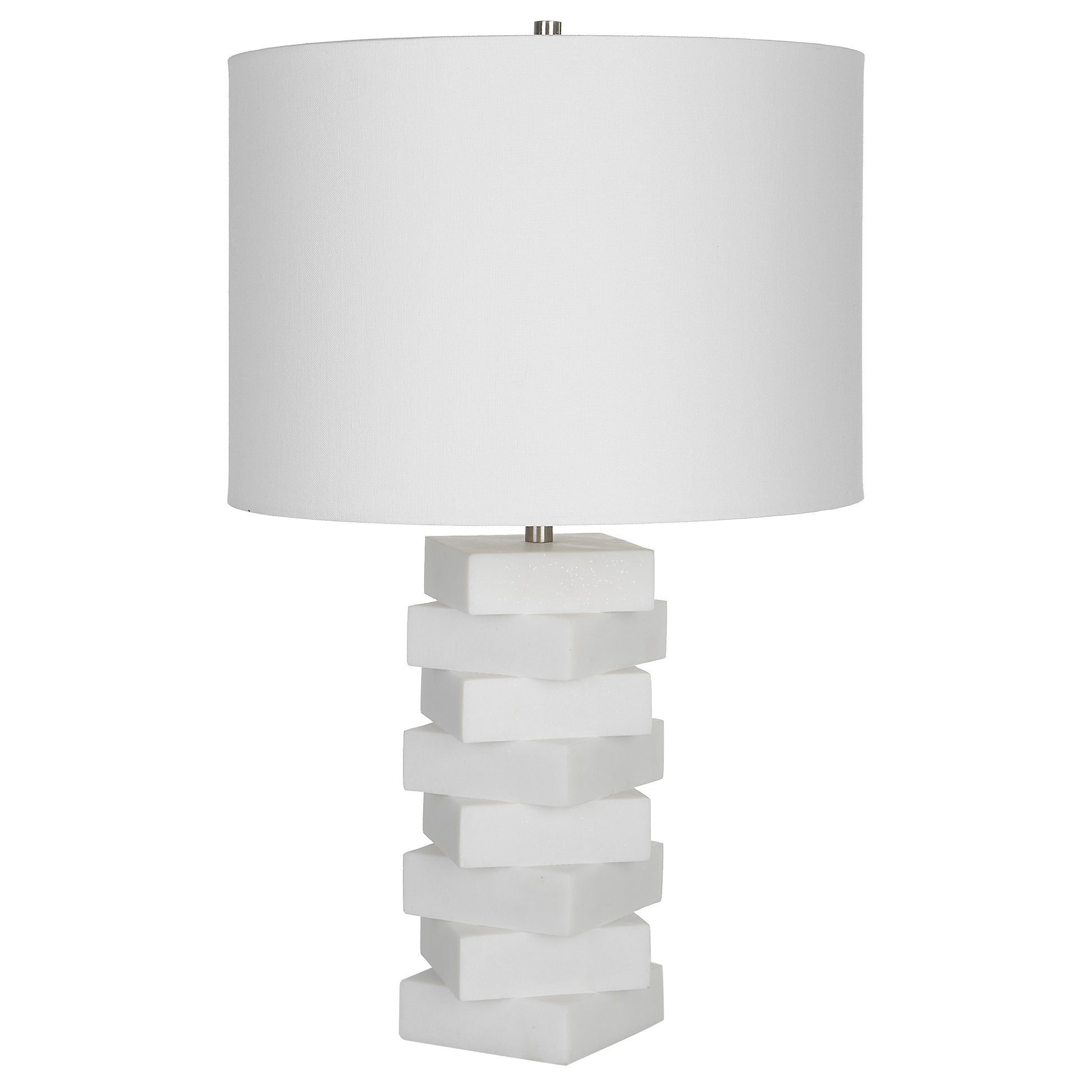 Uttermost Ascent White Geometric Table Lamp | Table Lamps | Modishstore - 5