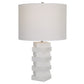 Uttermost Ascent White Geometric Table Lamp | Table Lamps | Modishstore - 2