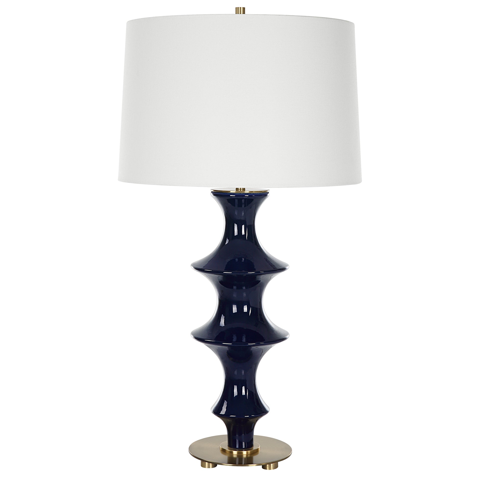 Uttermost Coil Sculpted Blue Table Lamp | Table Lamps | Modishstore - 5