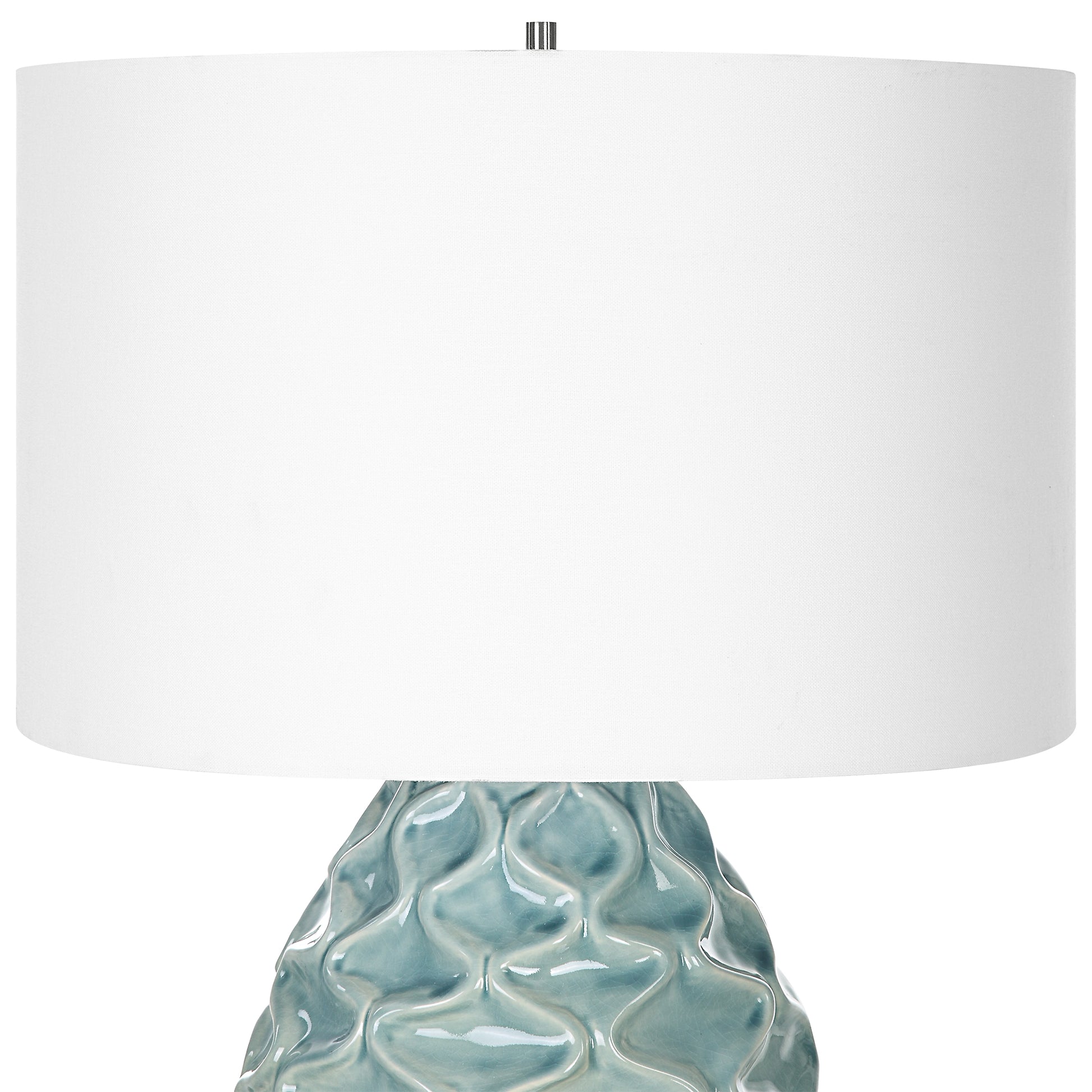 Uttermost Laced Up Sea Foam Glass Table Lamp | Table Lamps | Modishstore - 6