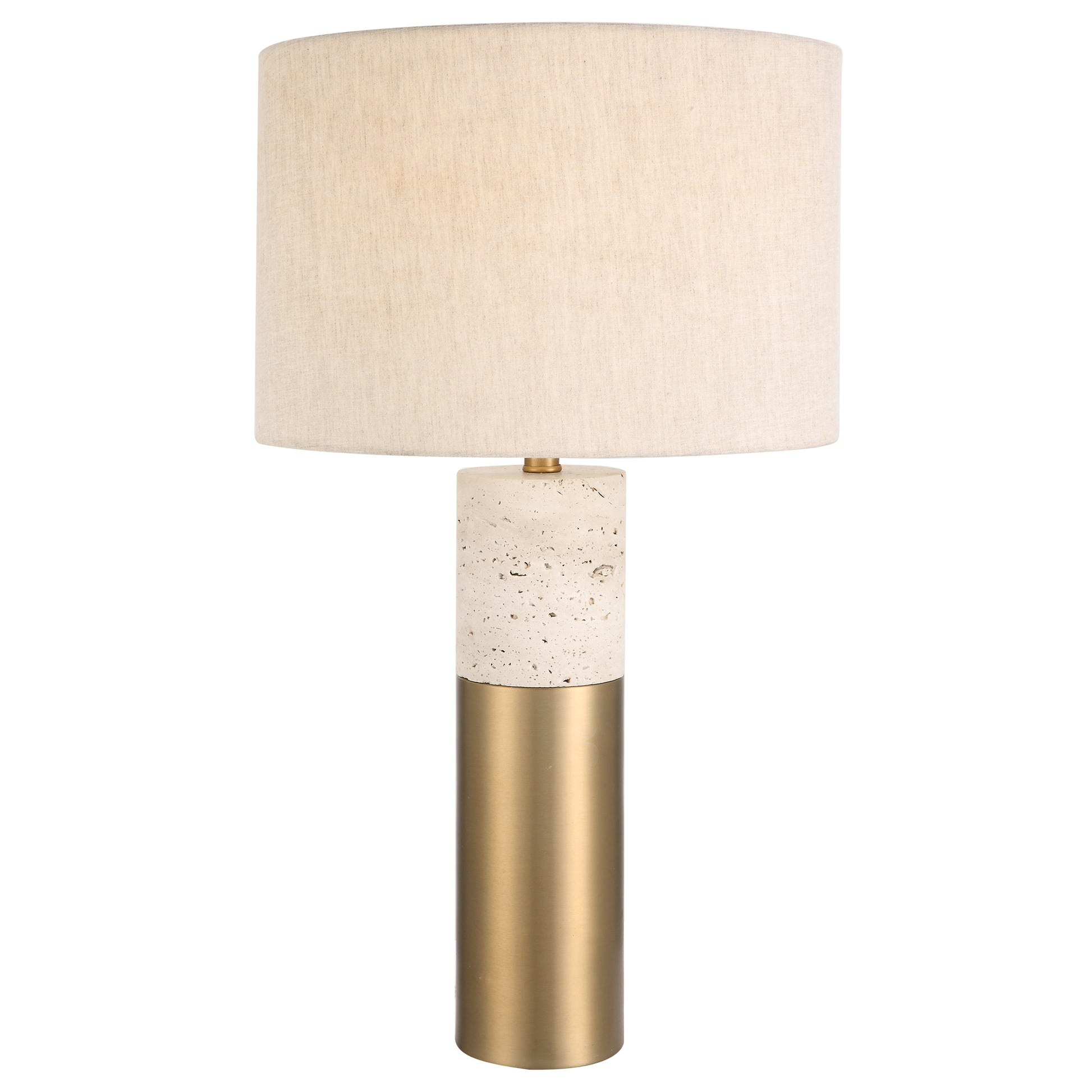 Uttermost Gravitas Elegant Brass & Stone Lamp | Table Lamps | Modishstore - 2