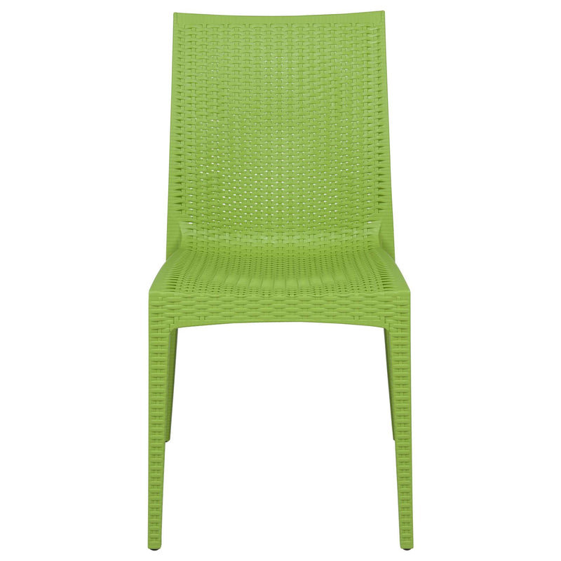 LeisureMod Weave Mace Indoor/Outdoor Dining Chair (Armless) | Dining Chairs | Modishstore - 12