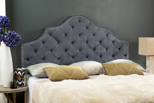 Safavieh Arebelle King Headboard King Size - Grey | Headboards | Modishstore