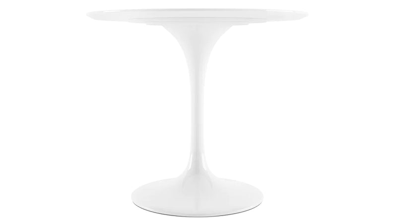 Tulip Fiberglass White Dining Table - 32" Round By Modholic | Dining Tables | Modishstore - 9