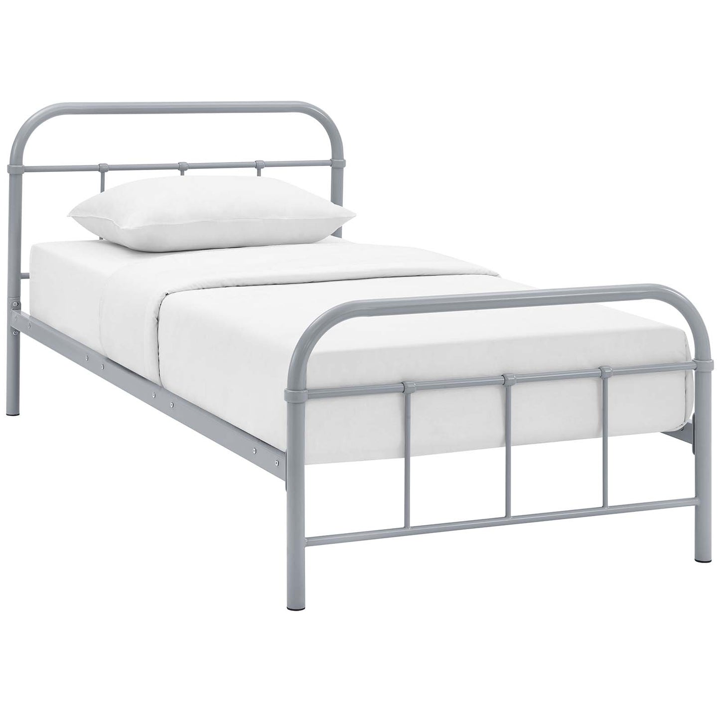 Maisie Twin Stainless Steel Bed Frame By Modway - MOD-5531 | Beds | Modishstore - 3