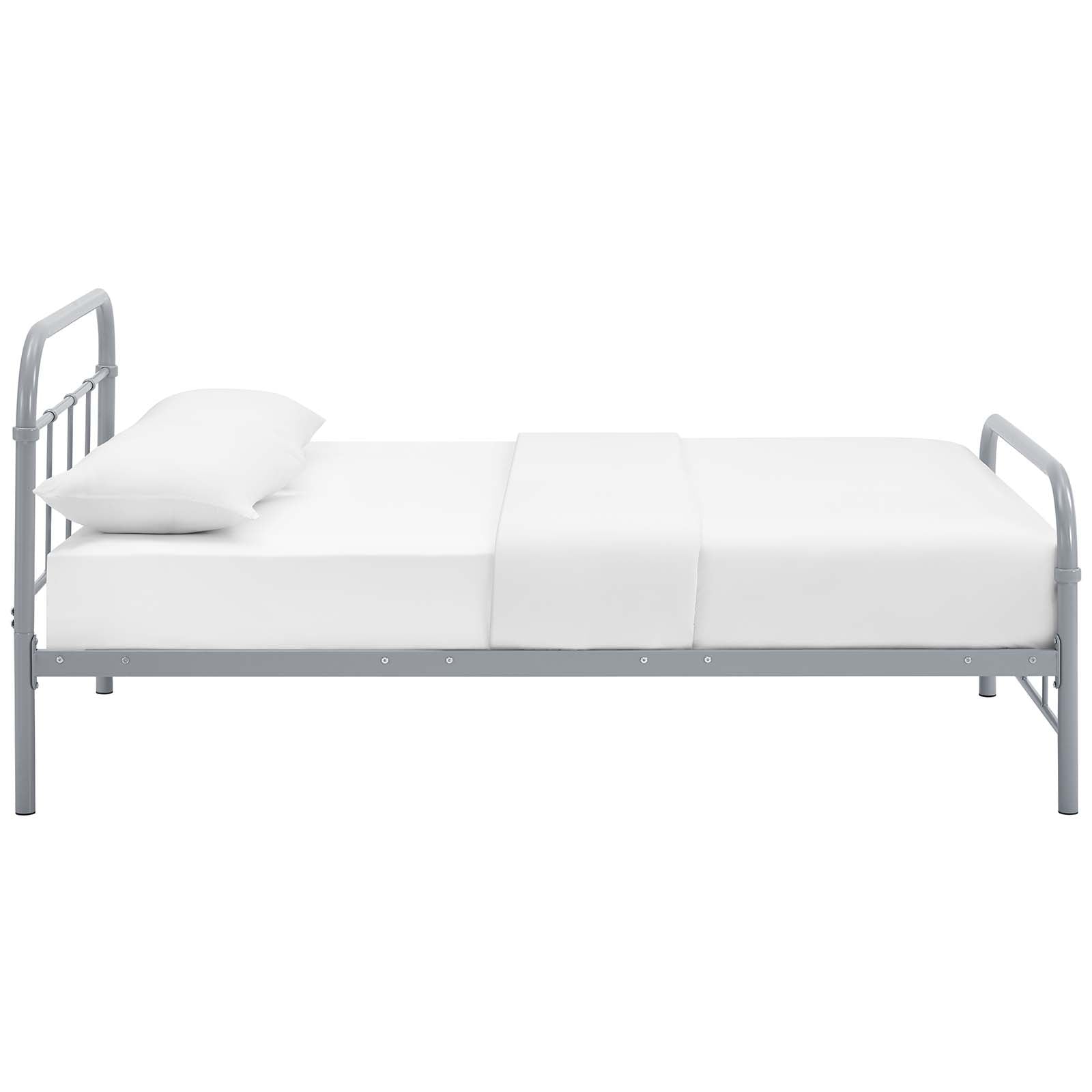 Maisie Twin Stainless Steel Bed Frame By Modway - MOD-5531 | Beds | Modishstore - 4