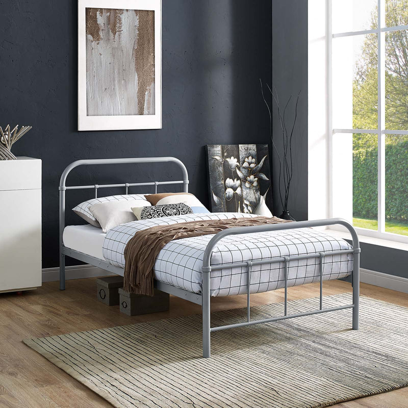 Maisie Twin Stainless Steel Bed Frame By Modway - MOD-5531 | Beds | Modishstore - 1