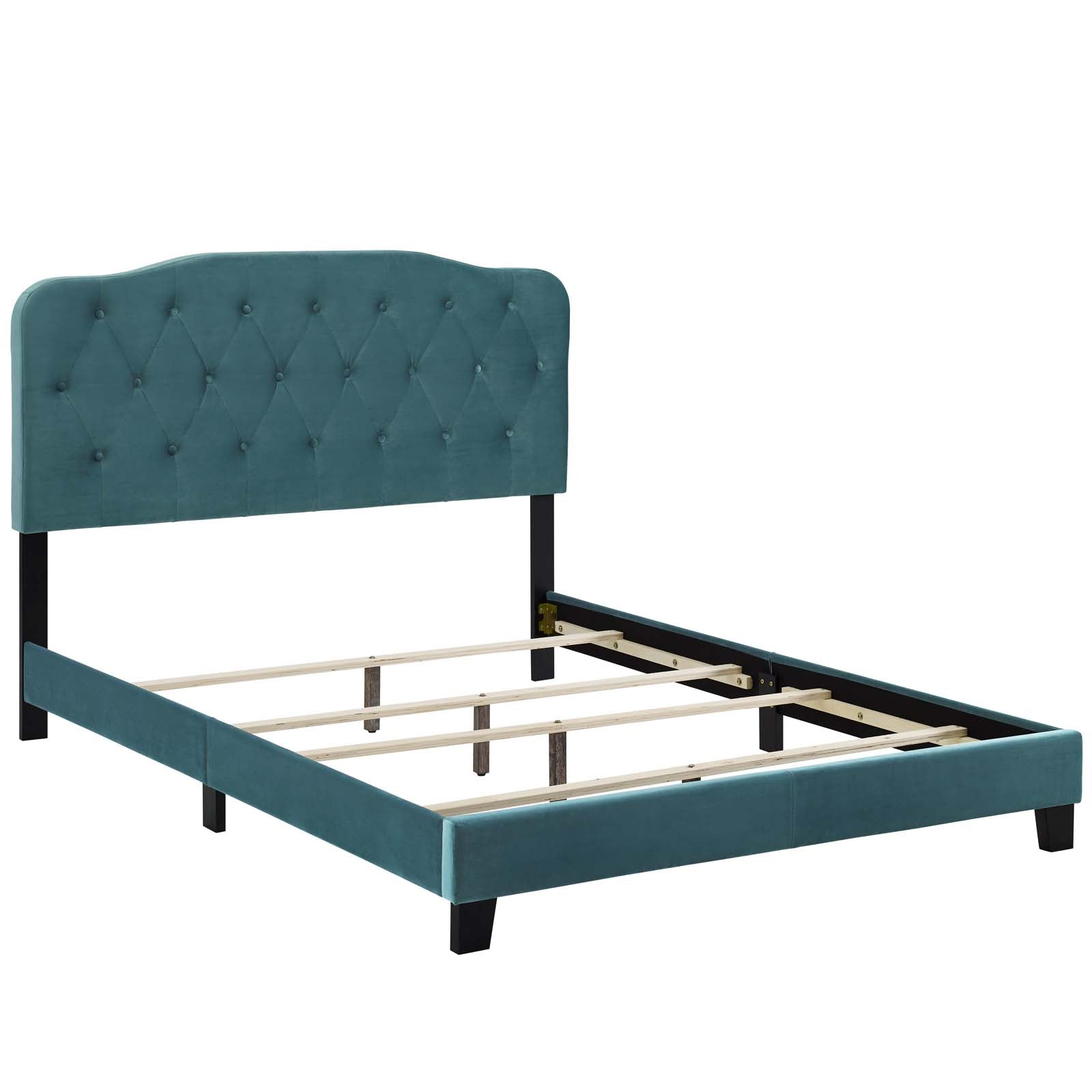 Amelia Twin Performance Velvet Bed By Modway - MOD-5862 | Beds | Modishstore - 3