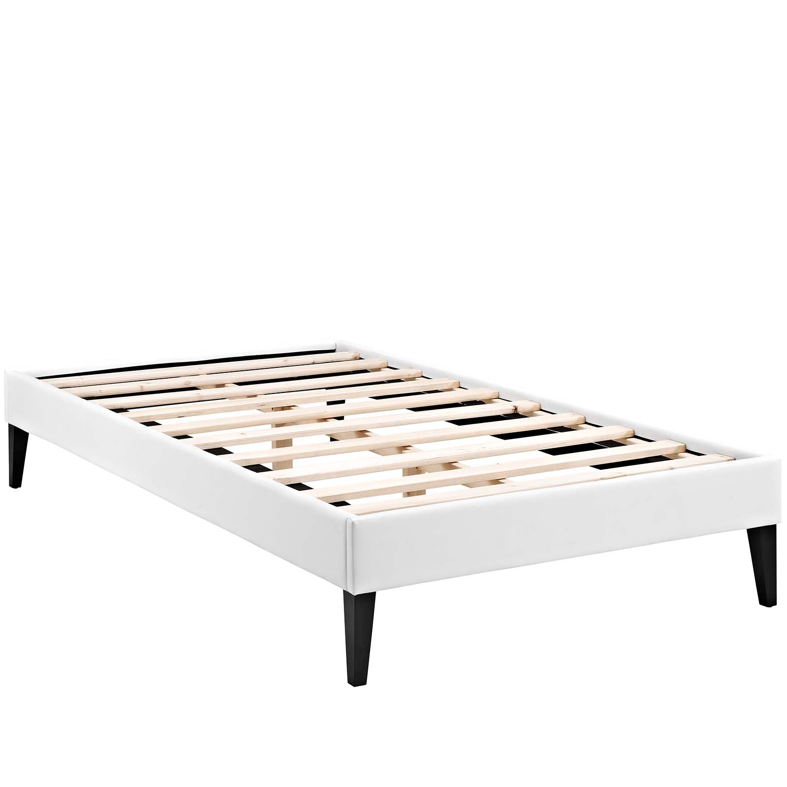 Modway Tessie Twin Vinyl Bed Frame with Squared Tapered Legs - MOD-5894 | Beds | Modishstore - 4