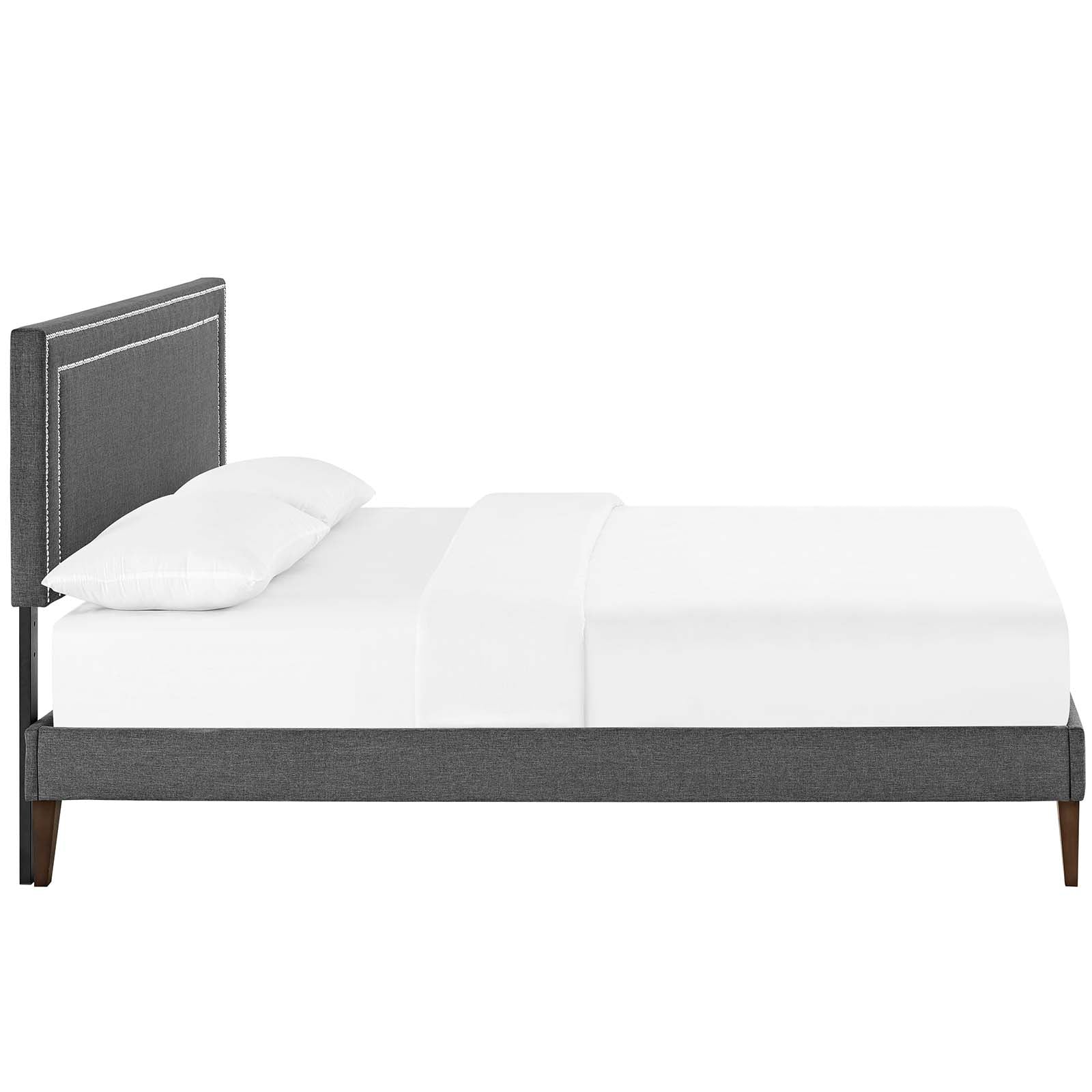 Virginia Queen Fabric Platform Bed with Squared Tapered Legs By Modway - MOD-5923 | Beds | Modishstore - 4