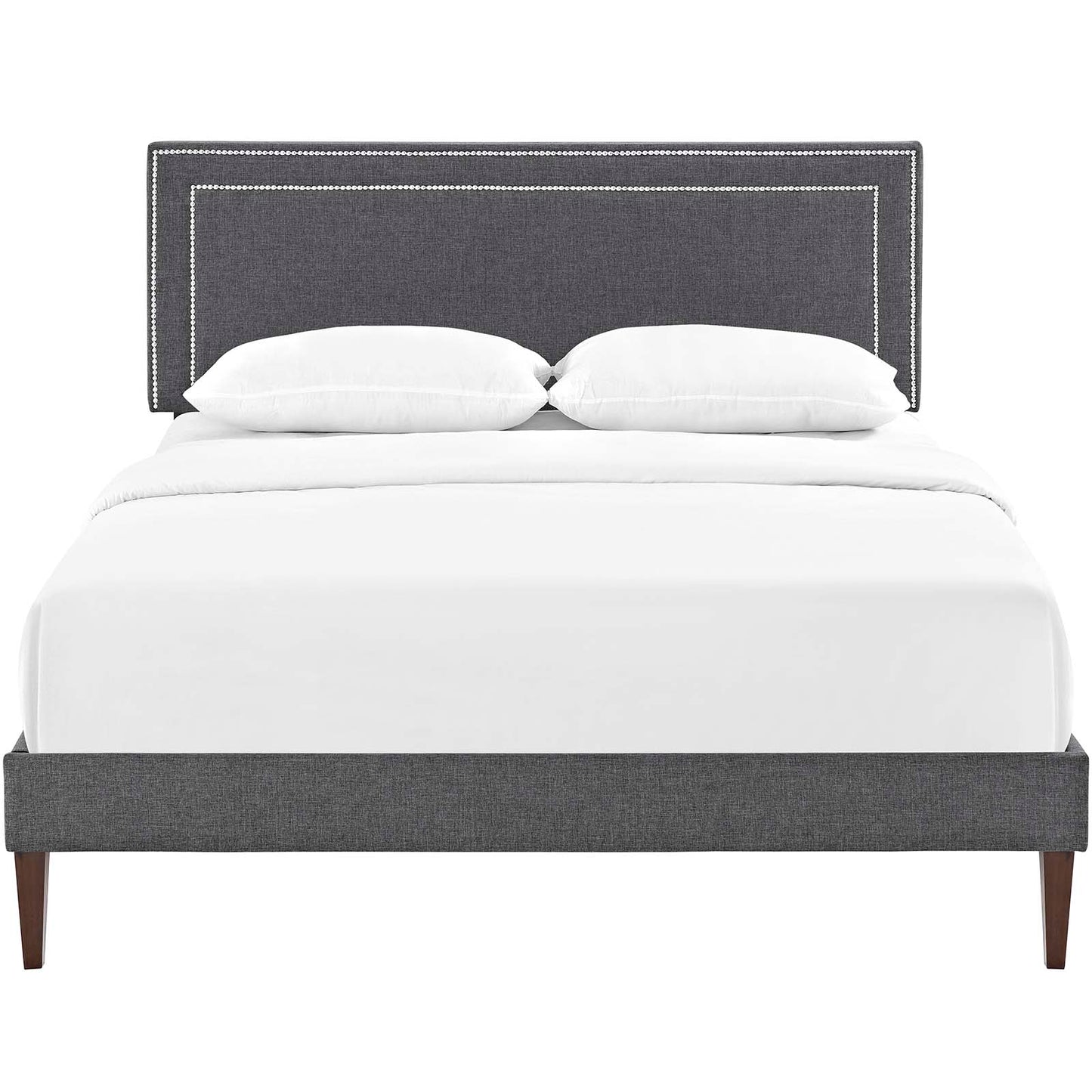 Virginia Queen Fabric Platform Bed with Squared Tapered Legs By Modway - MOD-5923 | Beds | Modishstore - 5