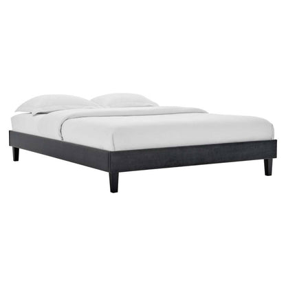 Modway Reign Twin Performance Velvet Platform Bed Frame - MOD-6264 | Beds | Modishstore - 2