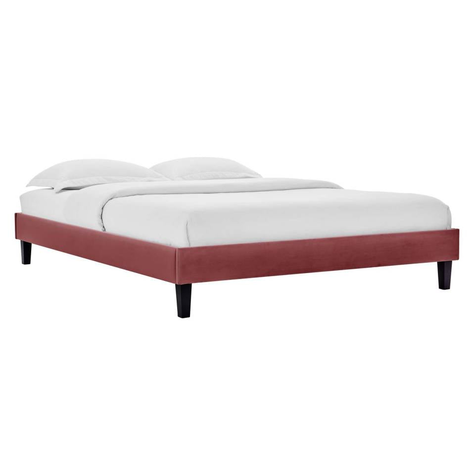 Modway Reign Full Performance Velvet Platform Bed Frame - MOD-6265 | Beds | Modishstore - 6