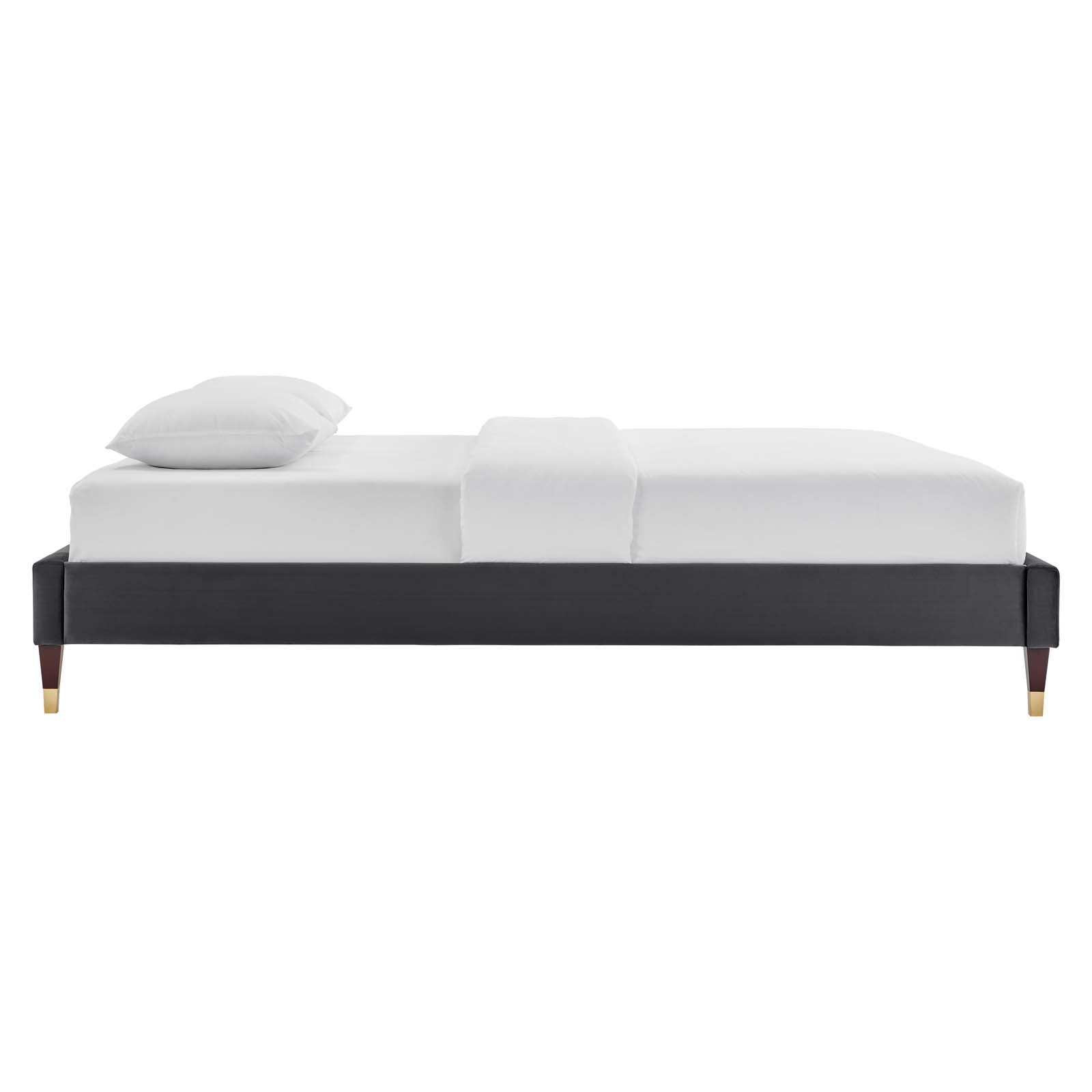 Modway Harlow Queen Performance Velvet Platform Bed Frame - MOD-6270 | Modishstore - 5