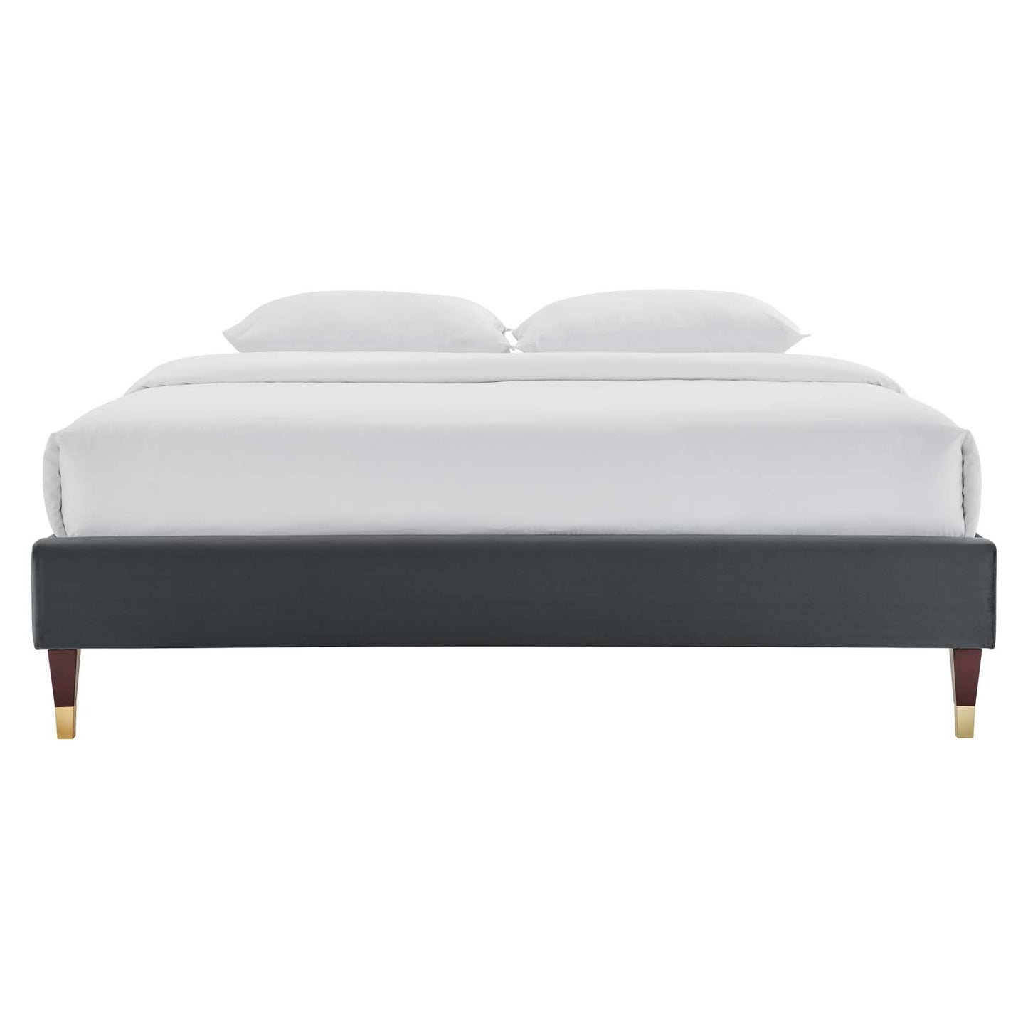 Modway Harlow Queen Performance Velvet Platform Bed Frame - MOD-6270 | Modishstore - 6