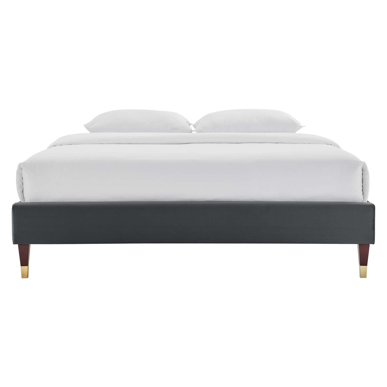 Modway Harlow King Performance Velvet Platform Bed Frame - MOD-6271 | Modishstore - 6