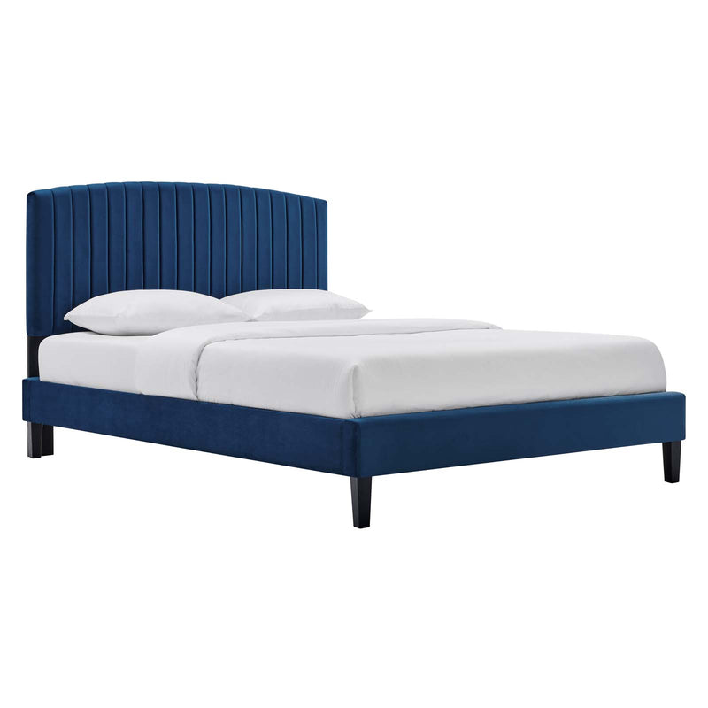 Alessi Performance Velvet Queen Platform Bed By Modway - MOD-6283 | Beds | Modishstore - 17