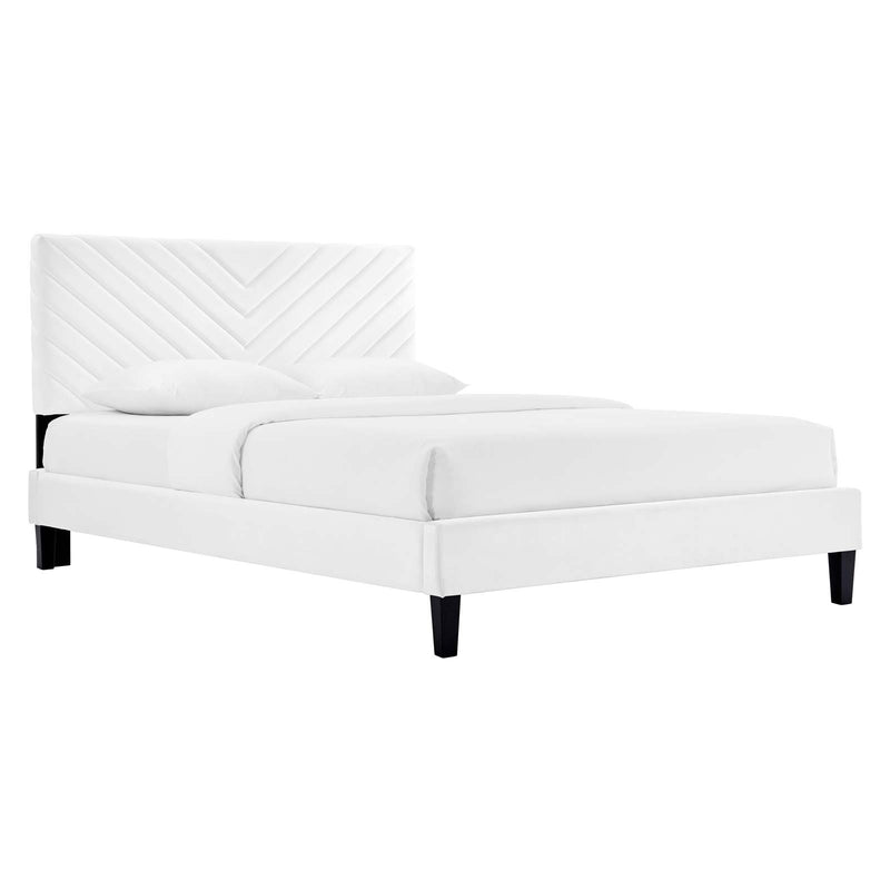 Roxanne Performance Velvet Queen Platform Bed By Modway - MOD-6285 | Beds | Modishstore - 34