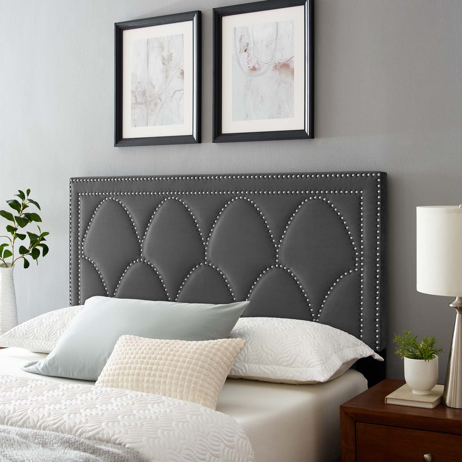 Greta Performance Velvet Twin Headboard By Modway - MOD-6320 | Headboards | Modishstore - 1