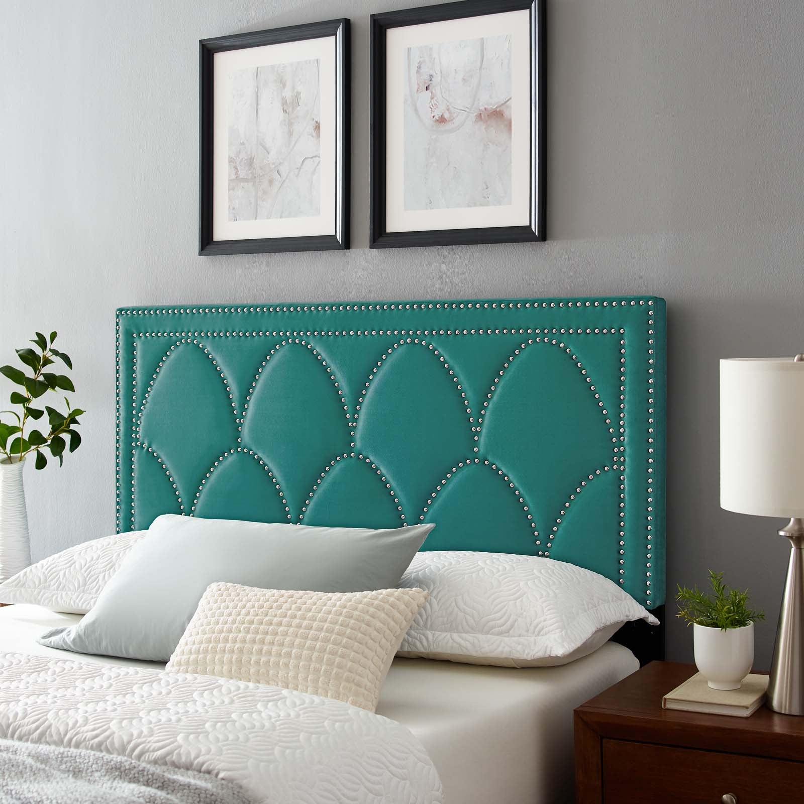 Greta Performance Velvet King/California King Headboard By Modway - MOD-6322 | Headboards | Modishstore - 63