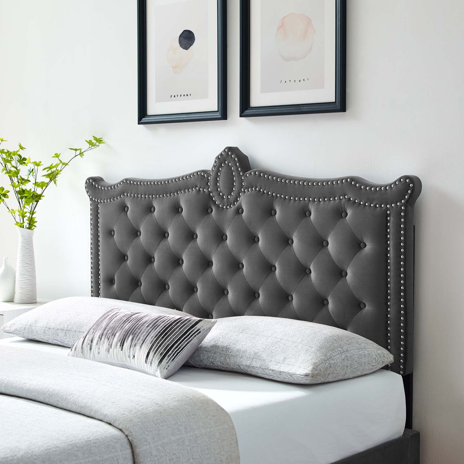 Louisa Tufted Performance Velvet King/California King Headboard By Modway - MOD-6325 | Headboards | Modishstore - 1