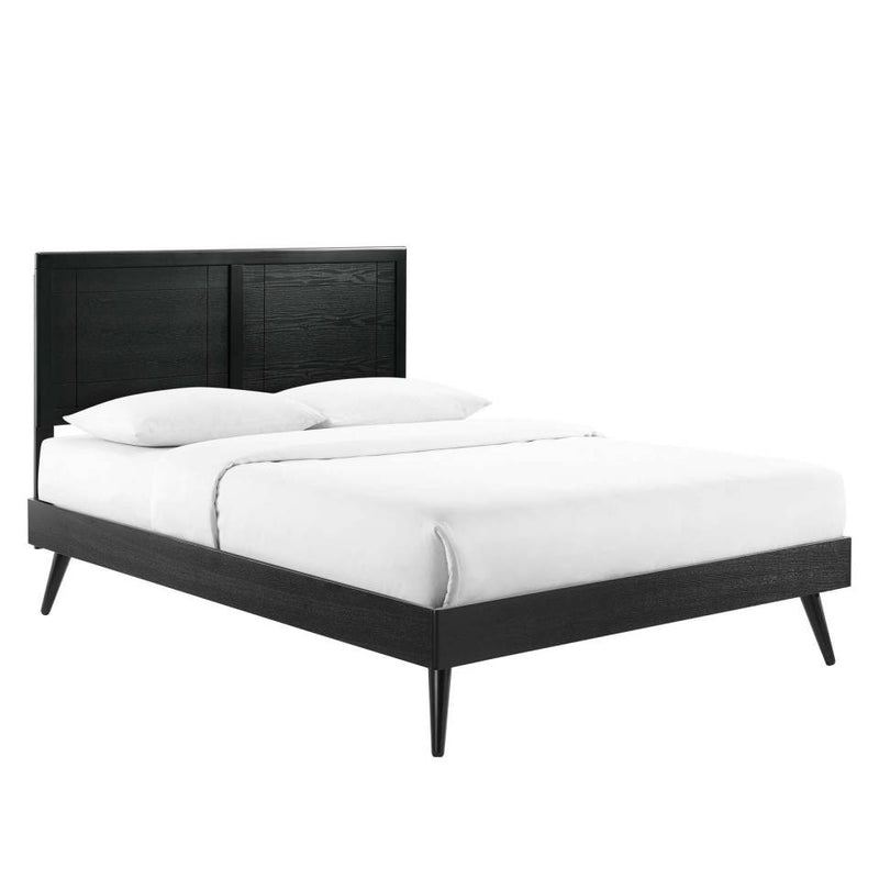 Modway Marlee Queen Wood Platform Bed With Splayed Legs - MOD-6382 | Beds | Modishstore - 1