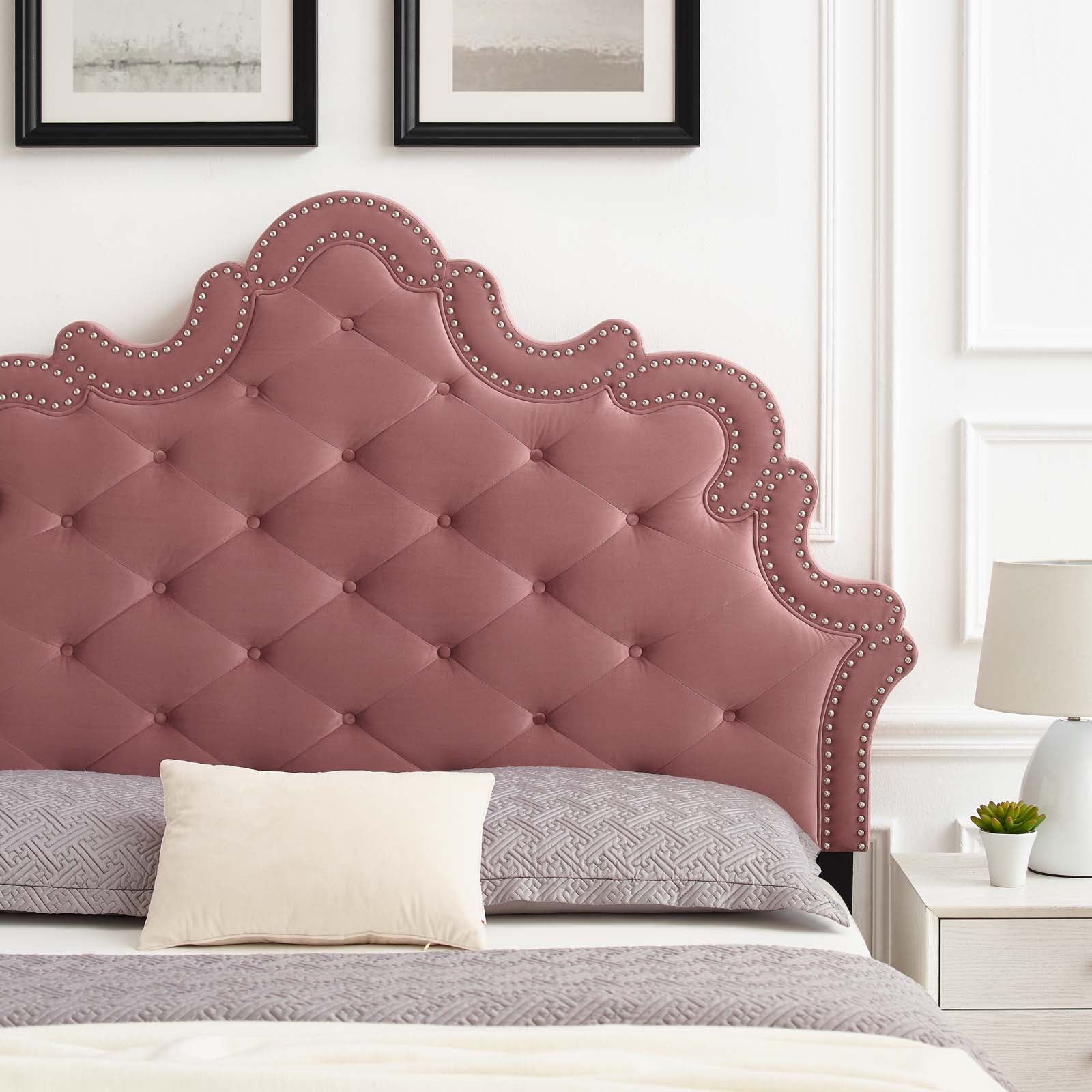 Arabella Button-Tufted Performance Velvet King/California King Headboard By Modway - MOD-6564 | Headboards | Modishstore - 16