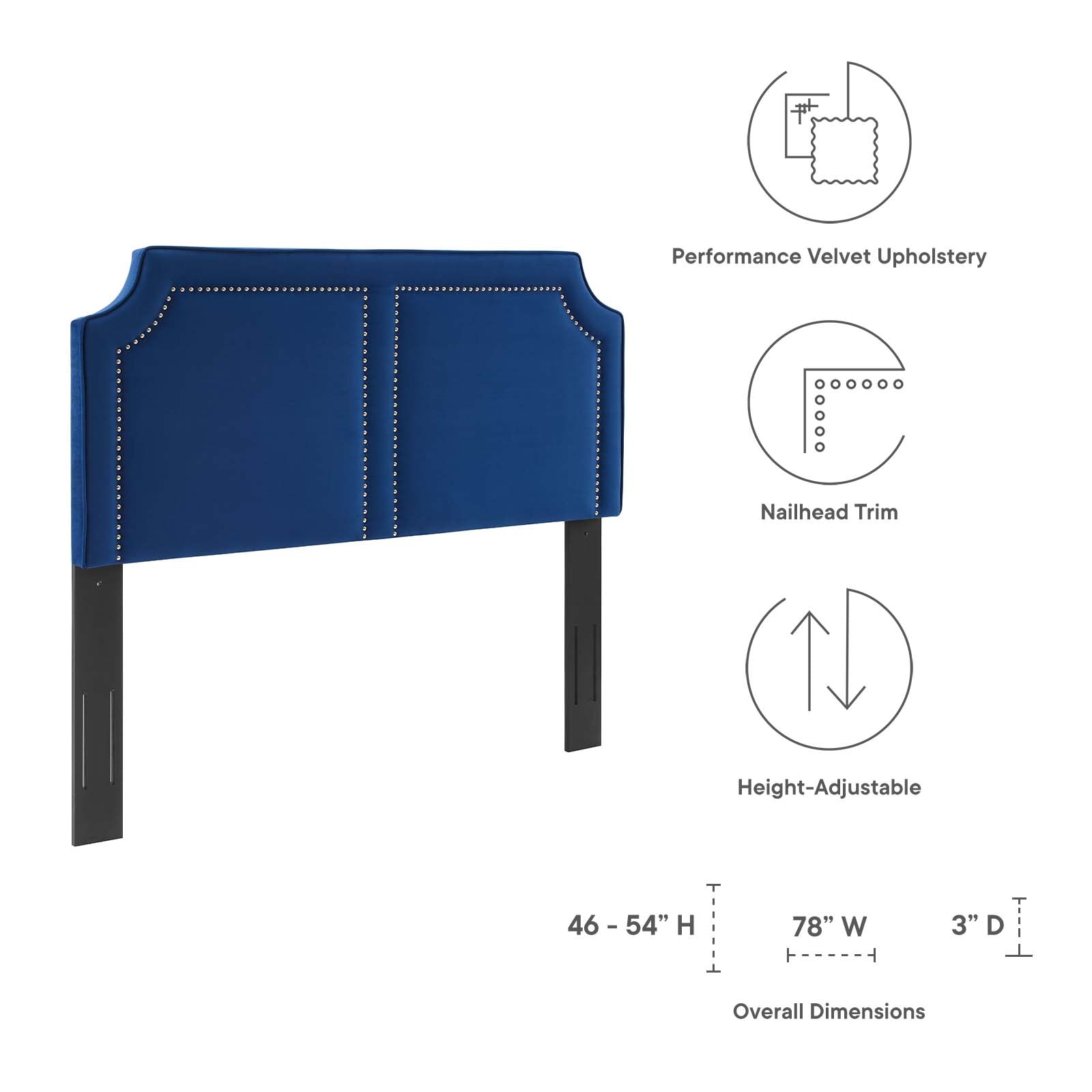 Cynthia Performance Velvet King/California King Headboard By Modway - MOD-6567 | Headboards | Modishstore - 21