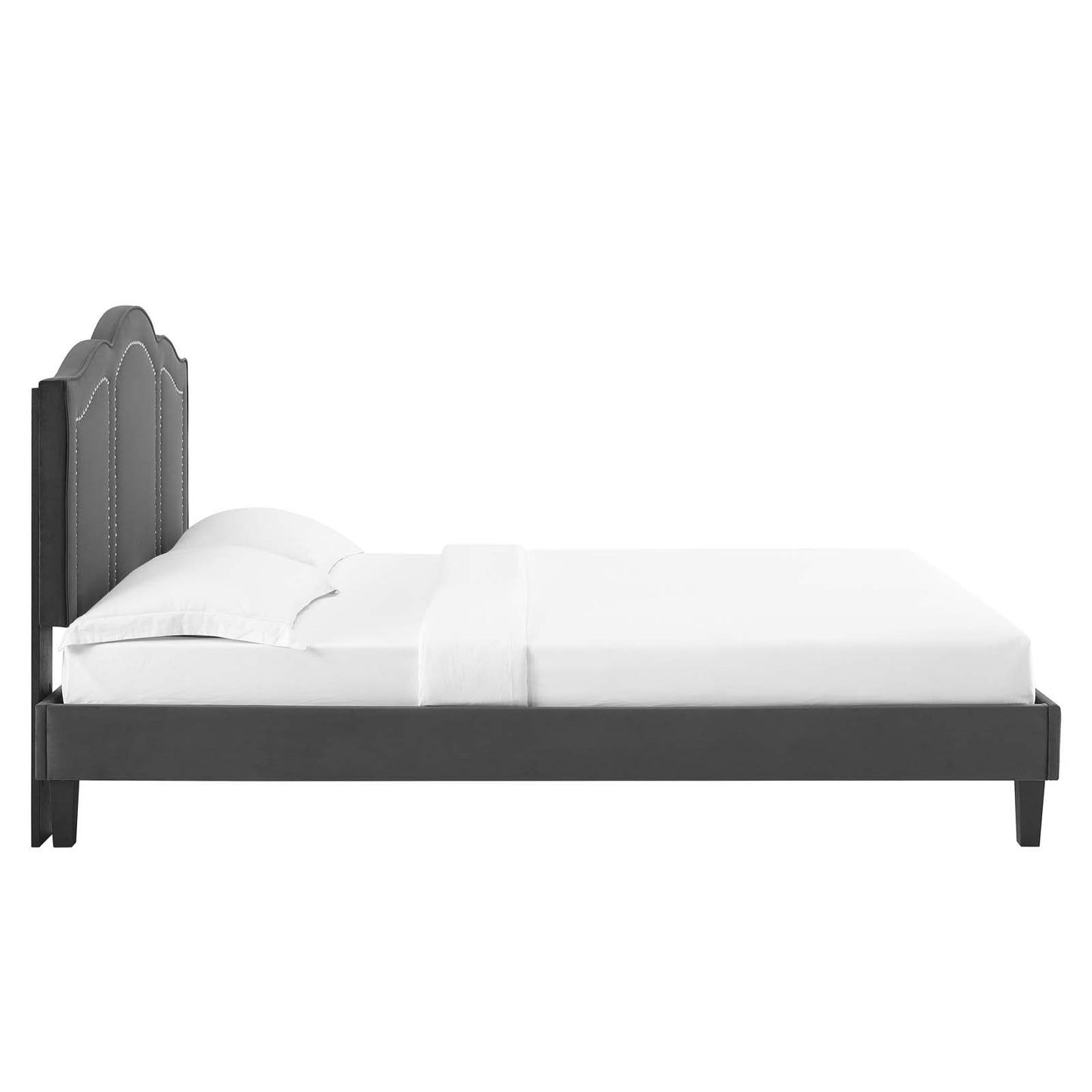 Emerson Performance Velvet Queen Platform Bed By Modway - MOD-6579 | Beds | Modishstore - 7