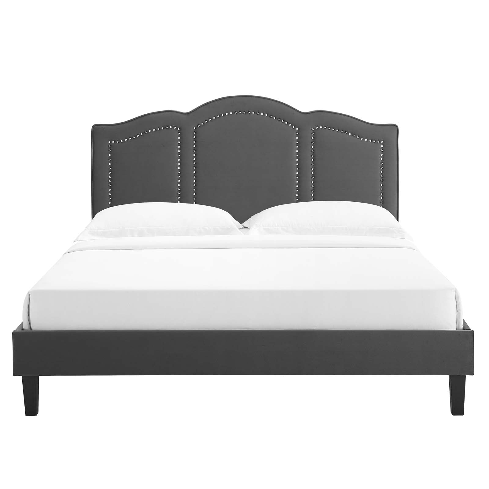 Emerson Performance Velvet Queen Platform Bed By Modway - MOD-6579 | Beds | Modishstore - 12